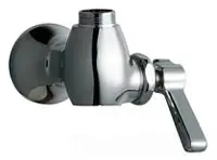 Chicago Faucets #332-LESAB Chrome Wall Mount Single Hole Sink Faucet