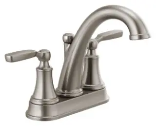 Delta #2532LF-SSMPU 4in Two-Handle Lavatory Faucet 1.2 GPM - Stainless Steel Metal Pop-Up