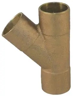 Apollo #10051316 1-1/2" Lead Free 45° Y Fitting CxCxC
