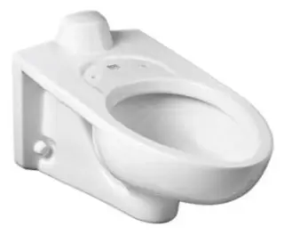American Standard #3353.101 1.1-1.6 gpf Elongated Back Spud Wall Hung Toilet Bowl - White