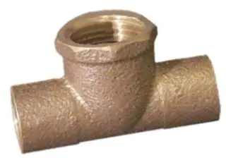 Elkhart #CAST47121-1/2 1-1/2in Lead Free Copper Tee CxCxF