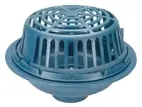 Zurn #P100-4NH-G 4in Galvanized Cast Iron Roof Drain Body No-Hub