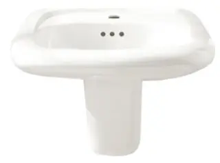 American Standard #0955.001EC 21-1/4in Murro Wall-Hung Lavatory Center Hole with Overflow - White EverClean