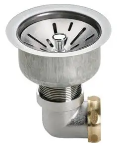 Elkay #LK35L 2in Stainless Steel Offset Basket Strainer - Hospitality Sink