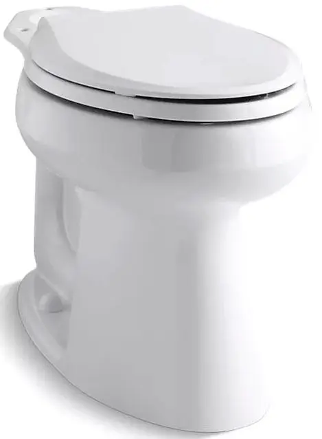 Kohler #4373-0 10in Elongated Comfort Height Toilet Bowl 1.28 GPF White
