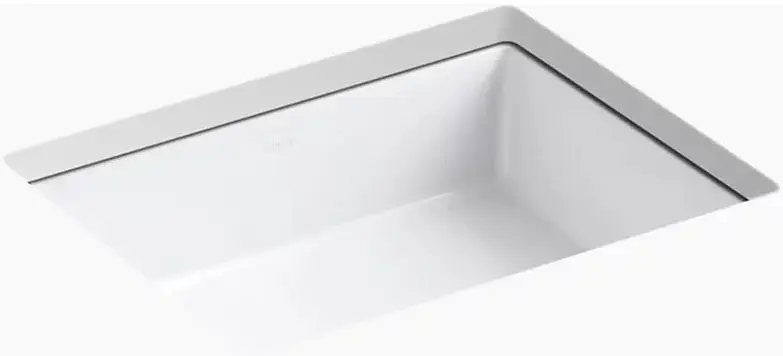 Kohler #2882-0 17in x 13in Verticyl Rectangle Undermount Lavatory Sink - White