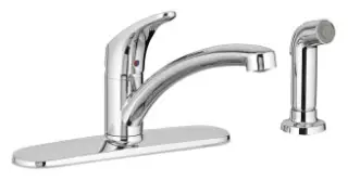 American Standard #7074.040.002 Colony Pro 1.5 GPM Kitchen Faucet w/ Side Spray & Deck Plate - Chrome