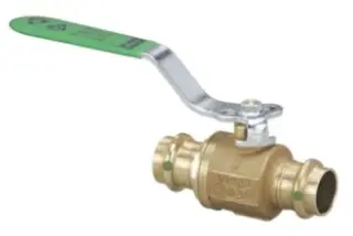 Viega #79840 1-1/2in Bronze ProPress Ball Valve Full Port - Smart Connect
