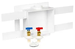 Oatey #38545 Quadtro Single Lever Copper Washing Machine Outlet Box with Hammer Arrestor