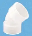 Orion #750513 1-1/2in 45 Degree Elbow Whiteline PVDF