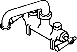 Central Brass #0470 2-Handle Laundry Faucet