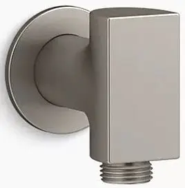Kohler #98353-BN Brushed Nickel Exhale Wall Mount Supply Elbow w/ Check Valve
