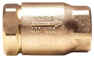 Apollo #61LF-102-01 3/8in Lead Free Bronze Ball Cone Check Valve MNPT x FNPT