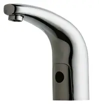 Chicago Faucets #116.101.AB.1 Chrome Single Hole AC/Battery Powered Electronic Lavatory Faucet