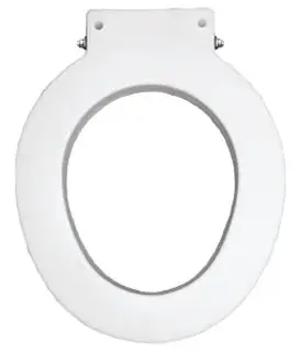 Bemis Church #7B4LR000 4in White Plastic Toilet Seat Lift/Riser - Round