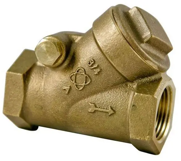 NIBCO #T-413-Y-LF 3/4in Bronze Swing Check Valve 200# Y-Pattern - FNPT
