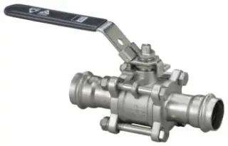 Viega #85132 1/2in 316 Stainless Steel ProPress 3-Piece Ball Valve
