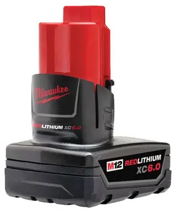 Milwaukee #48-11-2460 M12 XC6.0 12V Redlithium Battery 6.0Ah