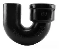 Charlotte Pipe #SV-23 3in Cast Iron Single Hub Return Bend