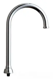 Chicago Faucets #GN2FCJKABCP 5-1/4in Rigid/Swing Gooseneck Spout - Chrome