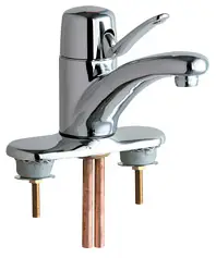 Chicago Faucets #4400-4CP Chrome 4in Centerset 1-Handle Lavatory Faucets