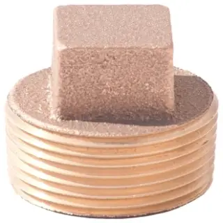 Merit Brass #NL117-64 4in Lead-Free Cored Brass Plug