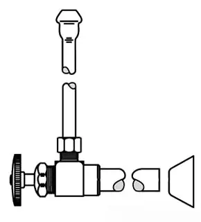 McGuire #LFH170 1/2" CX x 3/8" OD Lav Supply Kit w/ Heavy Angle Stop