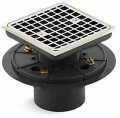 Kohler #K-9136-SN Square Tile-In Shower Drain Vibrant Polished Nickel