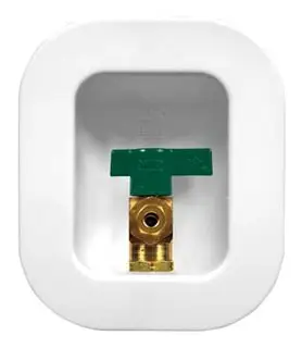 Oatey #39125 I2K Ice Maker Outlet Box w/ Hammer Arrestor Low Lead Copper 1/2in Dual Inlet