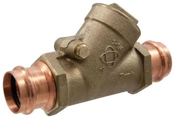 NIBCO #PC-413-Y-LF 1/2in Lead-Free Bronze Y-Pattern Swing Check Valve - Press x Press