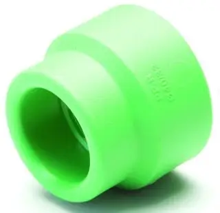 Aquatherm #0111263 4in x 3in Green Pipe Reducing Coupling - Socket Fusion