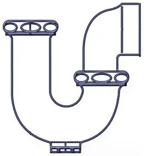 McGuire #8089CSAN 1-1/2" Chrome Plated Brass P-Trap - IPS
