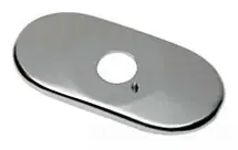 Chicago Faucets #240.627.21.1 4in HyTronic Cover Plate with Locating Pin and Mounting Hardware