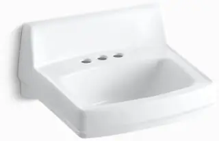 Kohler #2032-0 20-3/4" x 18-1/4" Greenwich Wall-Mount Bathroom Sink 4" Centerset - White