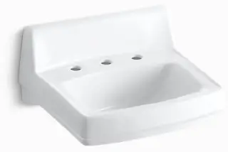Kohler #K-2030 8in Centers Wall-Mount Bathroom Sink White