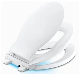 Kohler #K-2599-0 Elongated Nightlight Quiet-Close Toilet Seat - White