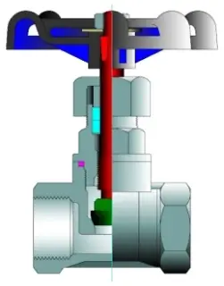 Powell #1861 1/2in Stainless Steel Globe Valve 200# Threaded