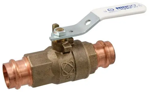 NIBCO #PC-585-66-LF 1in Lead-Free Bronze Press Ball Valve