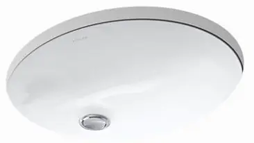 Kohler #2209-0 17" x 14" Vitreous China Undermount Lavatory Sink - White