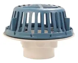 Zurn #RD2120-PV3 3in PVC Main Area Roof Drain Poly Dome
