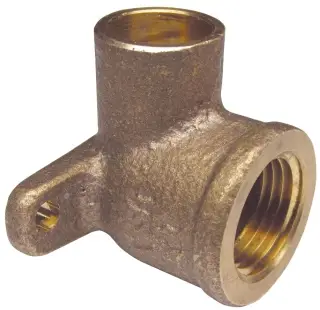 Elkhart #4707-3-5 1in Lead Free Copper 90° Female Drop Elbow CxF