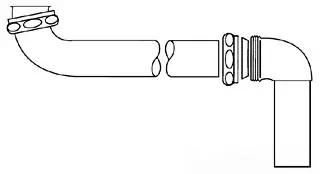 McGuire #1151WC Offset Drain with 151 Brass Strainer