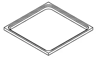 Kohler #1087473-BL Black Square Strainer Ring
