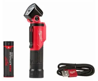 Milwaukee #2113-21 USB Rechargeable Pivoting Flashlight Kit REDLITHIUM