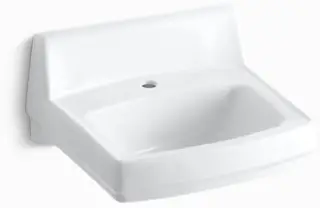 Kohler #K-2031 20-3/4in White Wall-Mount Bathroom Sink - 1 Hole