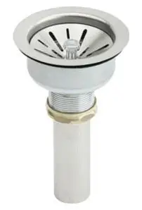 Elkay #LK35 3-1/2in Stainless Steel Basket Strainer with Rubber Stopper