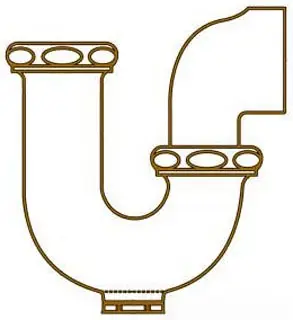 McGuire #8089C 1-1/2in Chrome Plated P-Trap Swivel LA Style - IPS w/ Cleanout