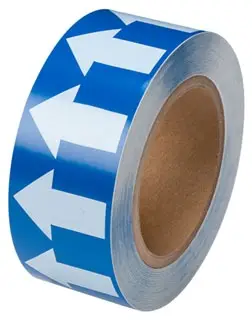 Brady #91423 2in B-946 Blue Arrow Tape Roll White on Blue 30 Yds