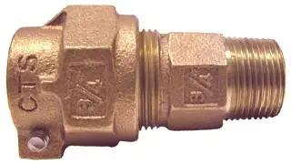 Legend #313-208NL 2in Lead-Free Bronze Pack Joint x MNPT Coupling