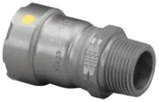 Viega #25126 2in MegaPressG Carbon Steel Press x MPT Adapter - HNBR